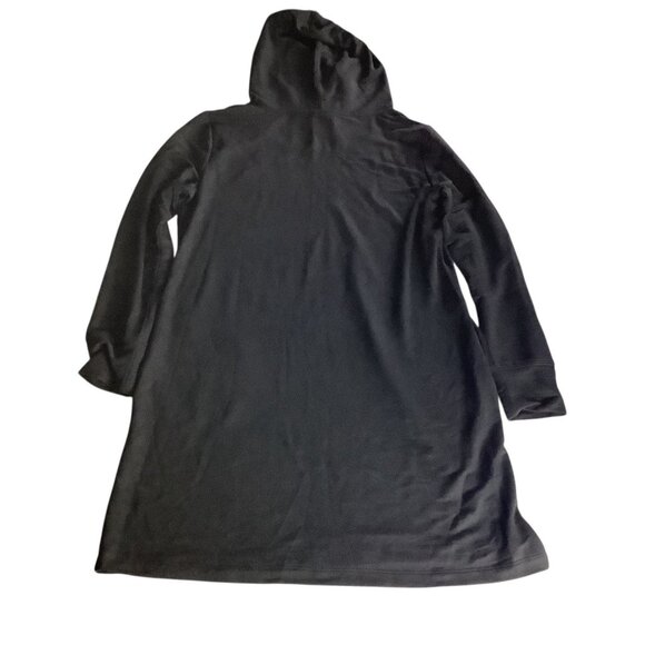 Calvin Klein Side Logo Hoodie Black Dress Womens Size L Long Sleeve - Picture 2 of 16